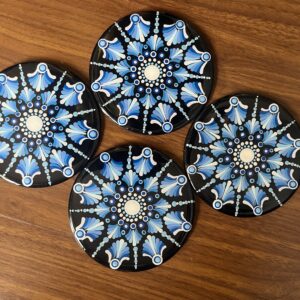 Customized Resin Mandala coaster