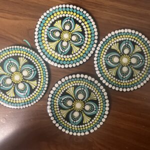 Dot art Mandala coaster