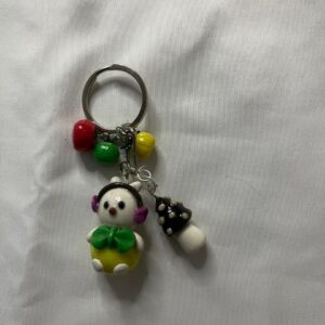 Cute teddy with headphones